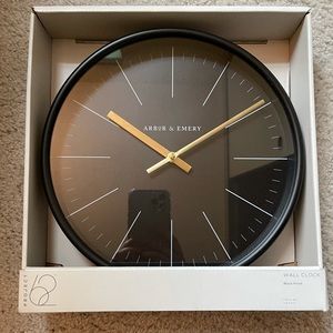 Black and gold clock